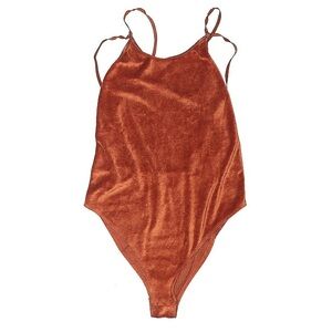 Velvet high neck bodysuit